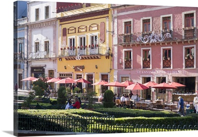 View of town centre, Guanajuato, Mexico