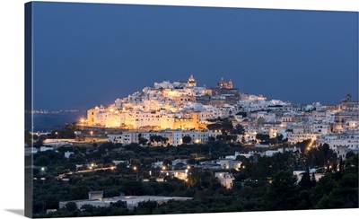 View of typical architecture, Ostuni, Province of Brindisi, Apulia, Italy