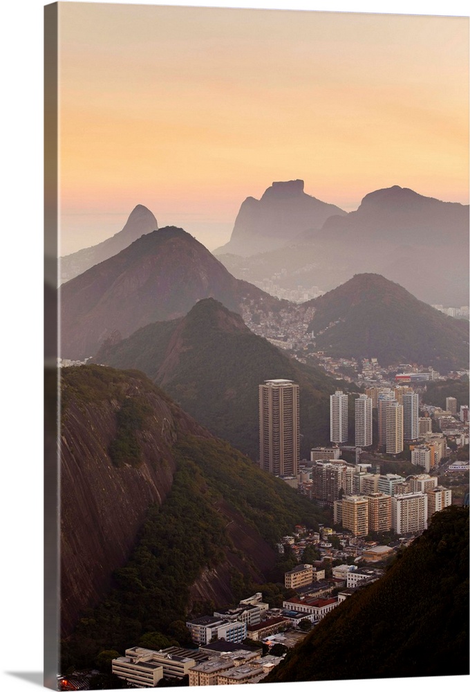 View of Urca and Botafogo, Rio de Janeiro, Brazil, South America