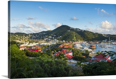 View over Charlotte Amalie, capital of St. Thomas, US Virgin Islands