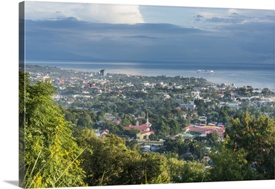 View over Dili, capital of East Timor, Southeast Asia