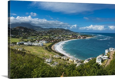 View over North Frigate Bay on St. Kitts, St. Kitts and Nevis, Leeward Islands
