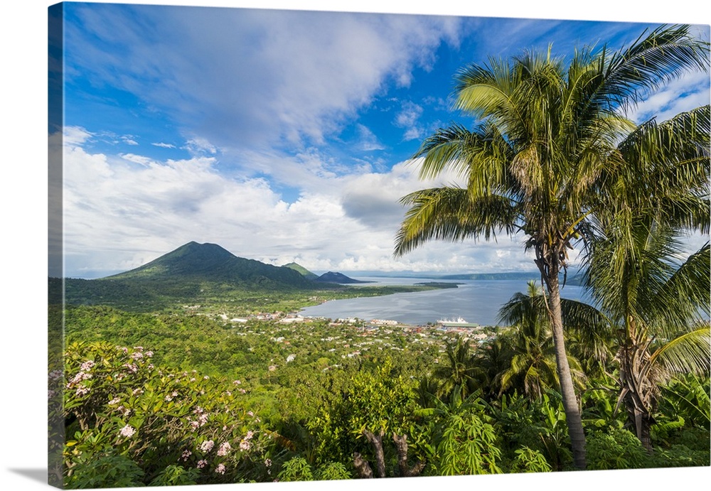 View over Rabaul, East New Britain, Papua New Guinea, Pacific