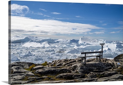 View Over The Ilulissat Icefjord, Western Greenland, Denmark
