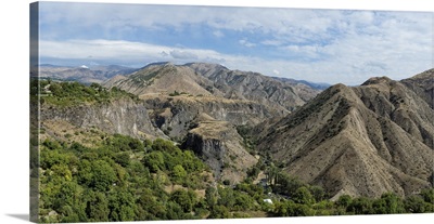 View over the mountains surrounding Garni, Kotayk Province, Armenia, Caucasus