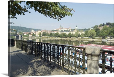 View over Vltava River, Prague, Czech Republic