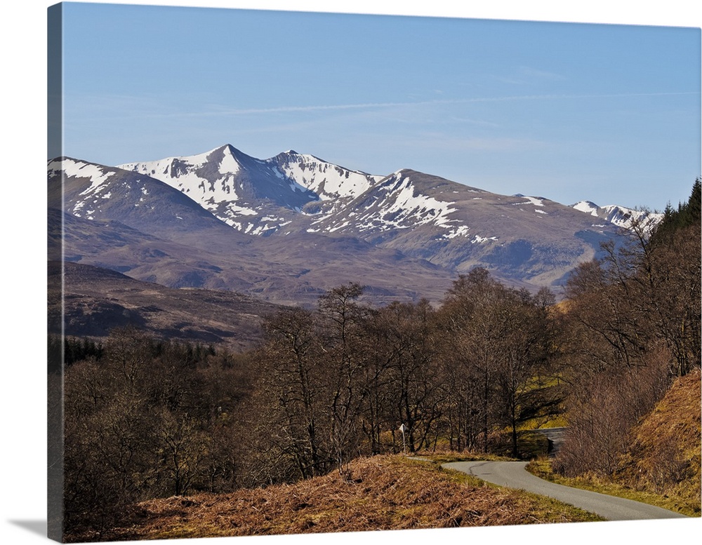 View towards Stob Ban and the Grey Corries, Roy Bridge, Highlands, Scotland, United Kingdom, Europe