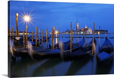 View towards the Island of San Giorgio Maggiore, Venice, Veneto, Italy