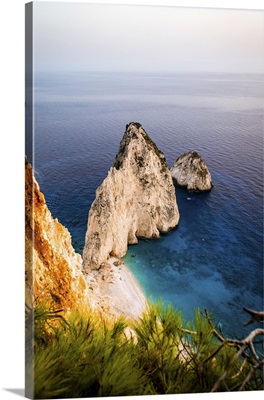 Viewpoint Of Keri And Mizithres Rocks, Zakynthos Island, Greek Islands, Greece