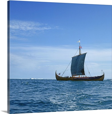Viking ship, Gaia, replica of the Gokstad, Greenland, Polar Regions