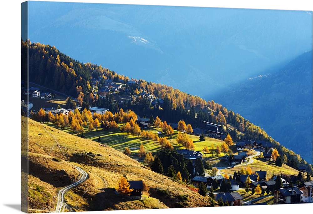 Village of Riederalp, Jungfrau-Aletsch, UNESCO World Heritage Site, Valais, Swiss Alps, Switzerland, Europe