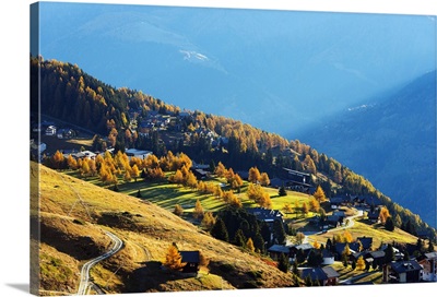 Village of Riederalp, Jungfrau-Aletsch, Valais, Swiss Alps, Switzerland