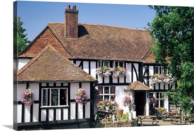 Village pub, Shere, Surrey, England, United Kingdom, Europe