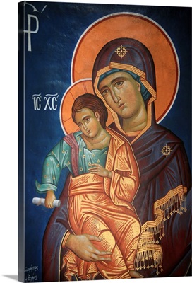 Virgin and Child, Greek Orthodox icon, Thessaloniki, Macedonia, Greece