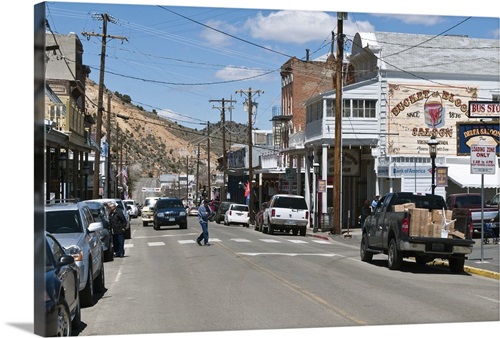 Virginia City, Nevada, Historic downtown Virgina City Wall Art, Canvas ...