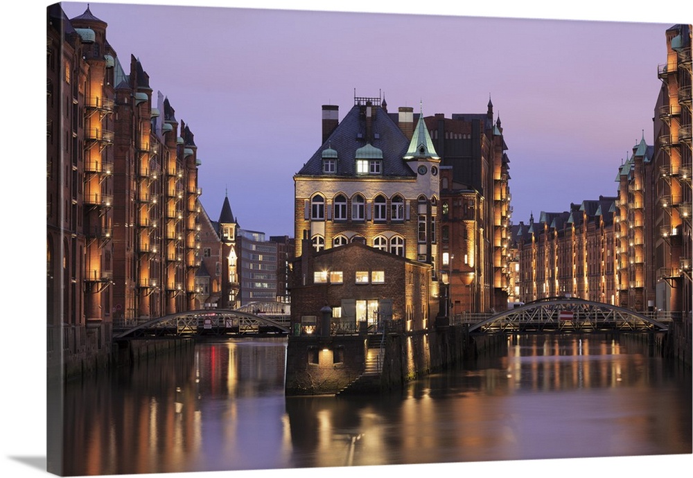 Water castle, Speicherstadt, Hamburg, Hanseatic Citiy, Germany