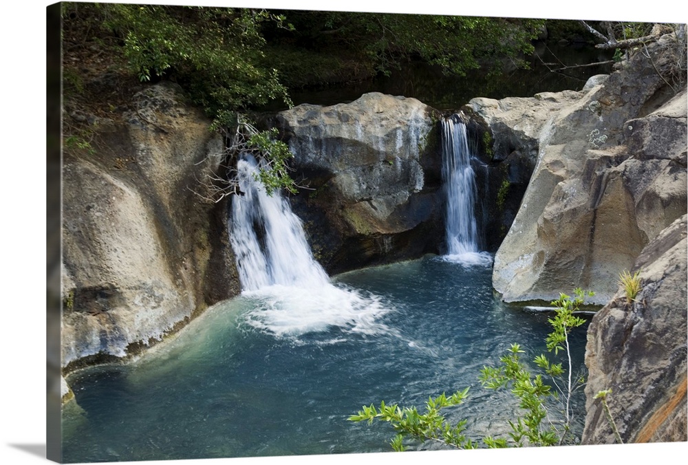 Waterfall on the Colorado River, Hacienda Guachipelin, Guanacaste, Costa Rica