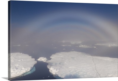 White rainbow over the ice Ocean, Norway