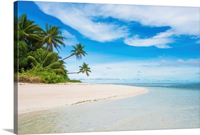 White sand beach and turquoise water, Marine National Park, Tuvalu