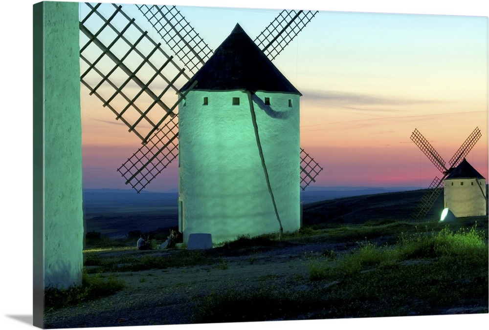 Windmills, Campo de Criptana, La Mancha, Spain, Europe