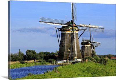 Windmills of Leidschendam, South Holland, Netherlands