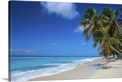 Worthing Beach on south coast of southern parish of Christ Church, Barbados, Caribbean