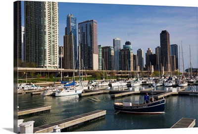 Yacht marina, Chicago, Illinois