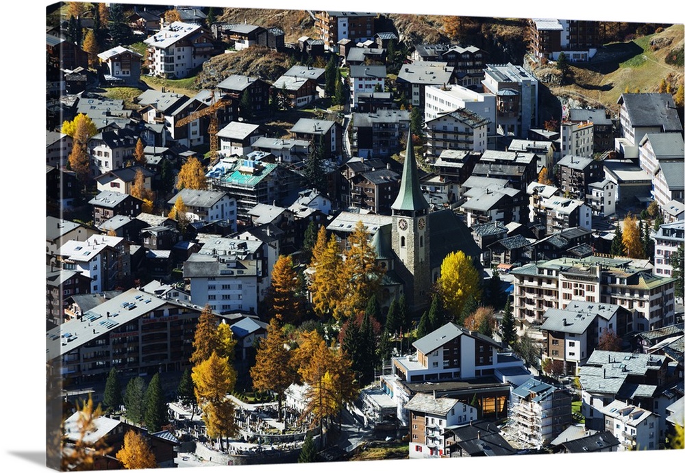 Zermatt in autumn, Valais, Swiss Alps, Switzerland, Europe