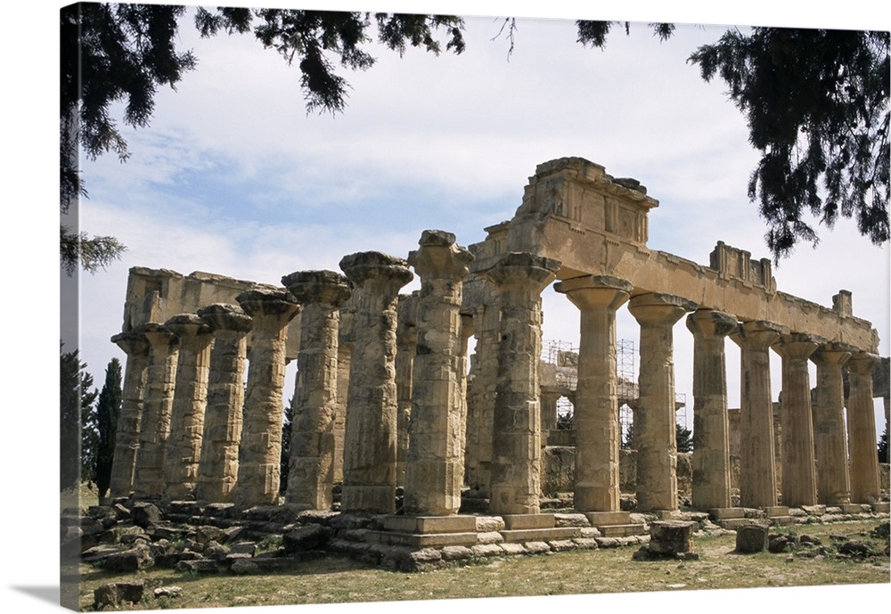 Zeus temple, Cyrene, Cyrenaica, Libya, North Africa, Africa