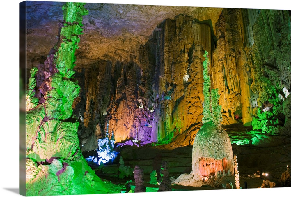 Zhijin Cave, the largest in China at 10 km long and 150 high, Guizhou Province, China