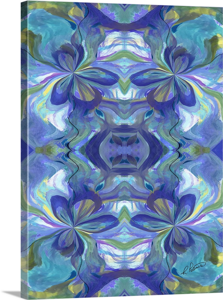 Blue Flower Illusion Two