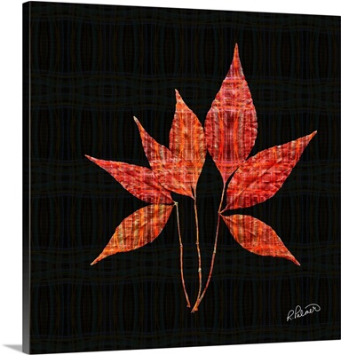 Red Patterned Leaves