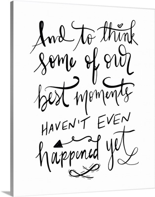 Best Moments - Hand Lettered