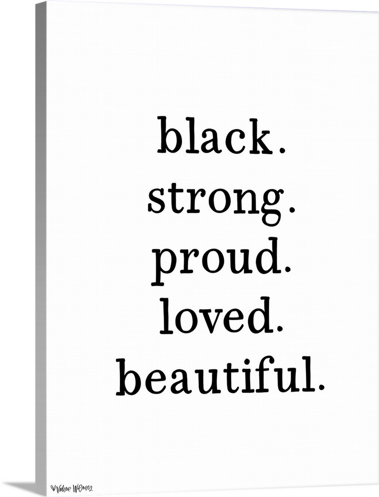 Black. Beautiful. Wall Art, Canvas Prints, Framed Prints, Wall Peels Great Big Canvas