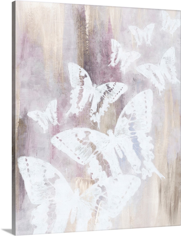 Bright White Butterflies II Wall Art, Canvas Prints, Framed Prints, Wall  Peels