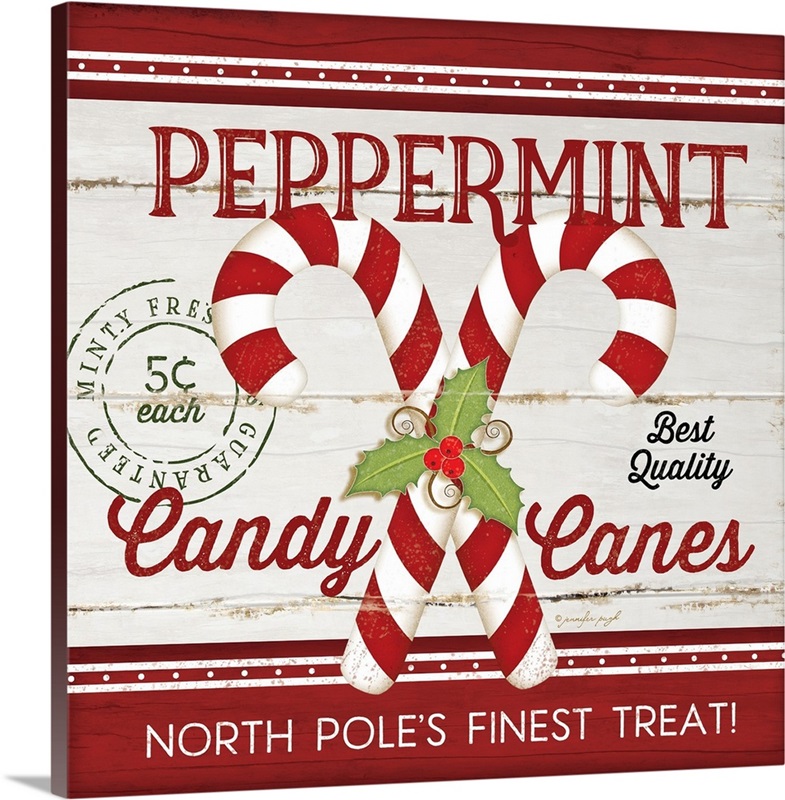 Candy Canes Wall Art, Canvas Prints, Framed Prints, Wall Peels | Great ...