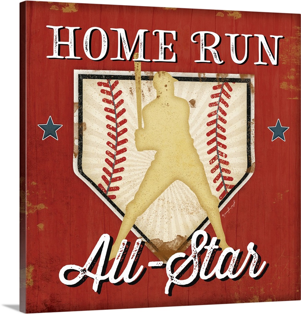 Home Run Framed Art Prints