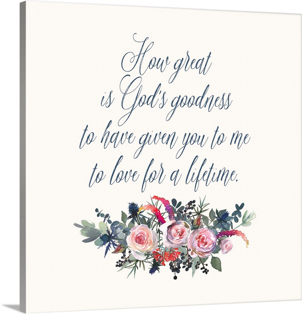 How Great is God's Goodness Wall Art, Canvas Prints, Framed Prints ...