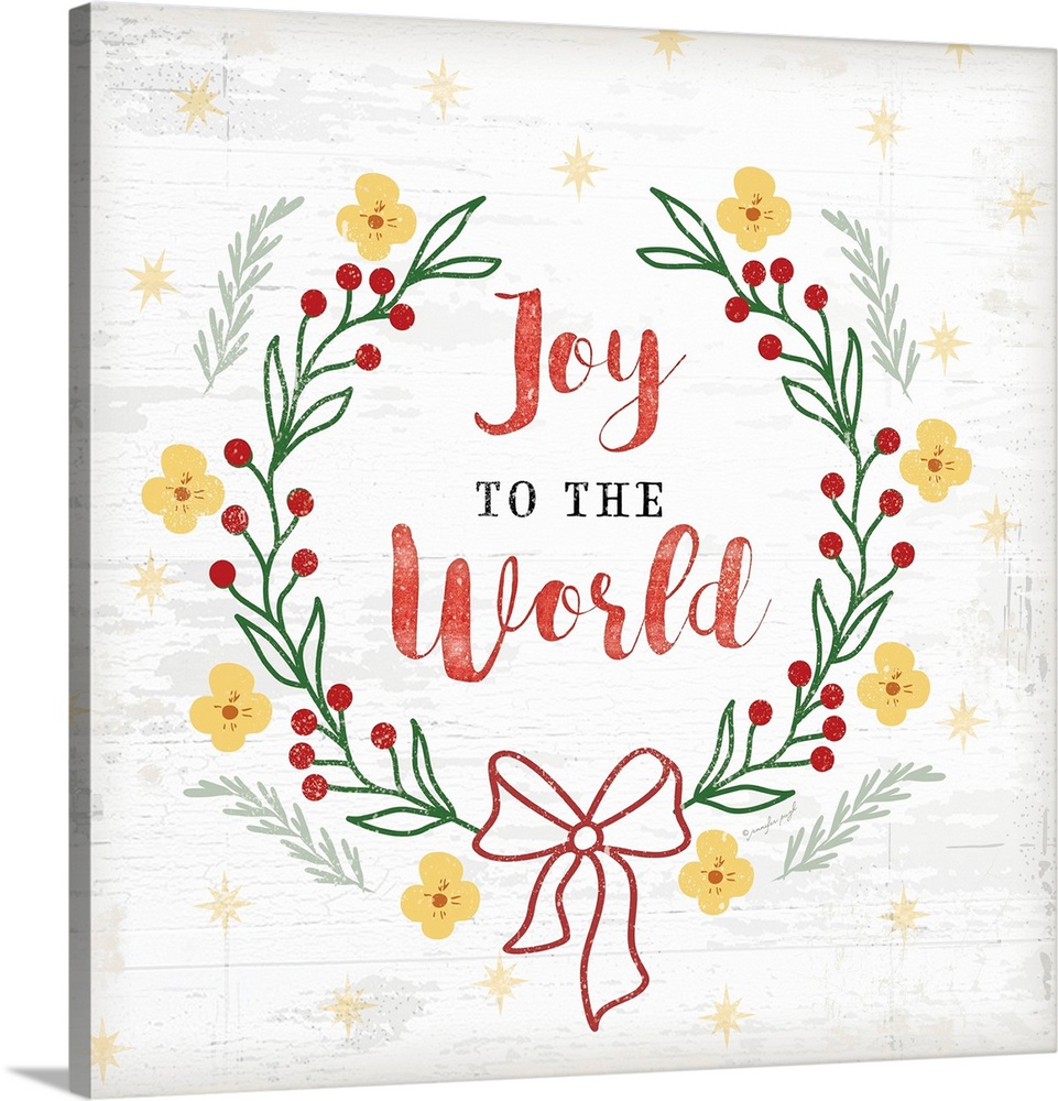 Joy to the World Wall Art, Canvas Prints, Framed Prints, Wall Peels