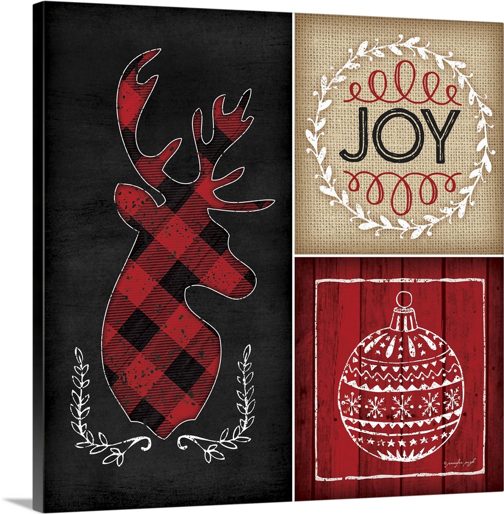Plaid Christmas I Wall Art, Canvas Prints, Framed Prints, Wall Peels ...