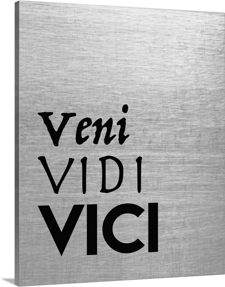 veni vidi vici quote | Art Print