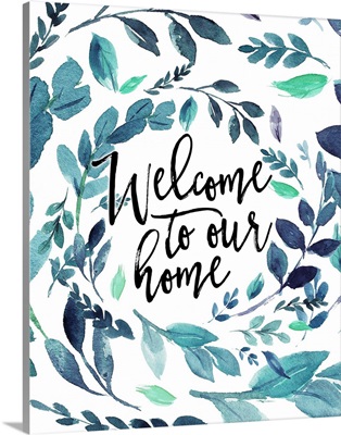 Welcome to Our Home - Blue
