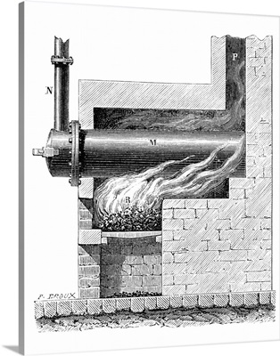 19th Century furnace for gas lighting