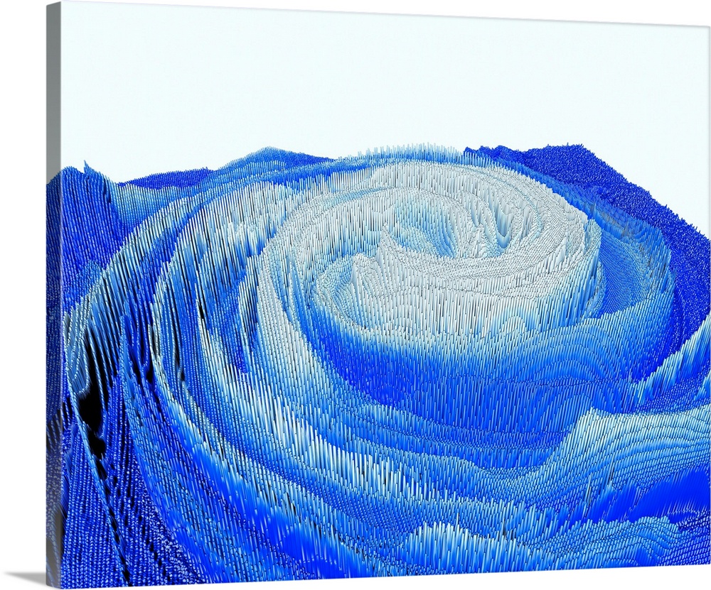 Abstract 3D landscape background illustration.