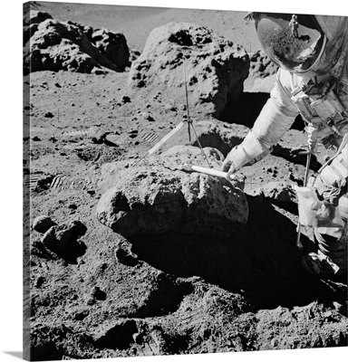 Apollo 15 Lunar Rock Sampling, August 1971