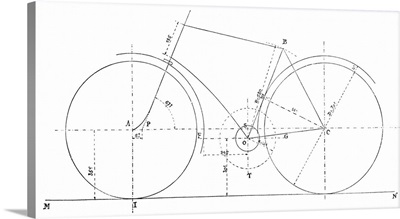 Bicycle diagram, 19th century