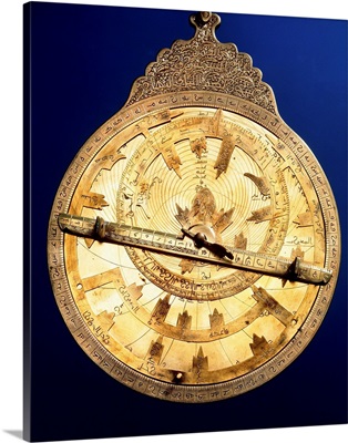 Brass astrolabe from the middle ages