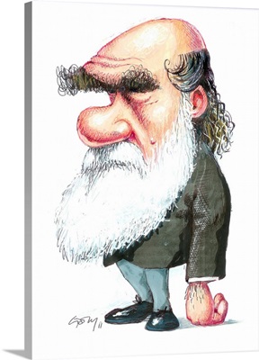 Charles Darwin, Caricature