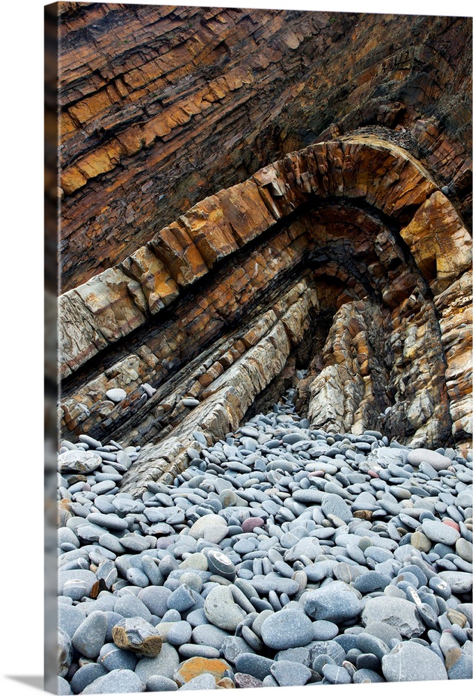 Coastal rocks. Photographed near Abbotsham in Devon, UK.