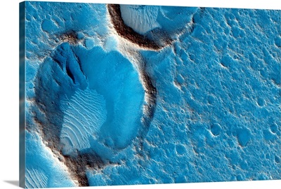 Craters on Mars, MRO image